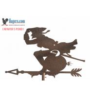 Флюгер на крышу с Бароном Мюнхгаузеном