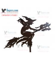 Флюгер на крышу с Бабой Ягой 2