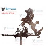 Флюгер на крышу с Пуделем