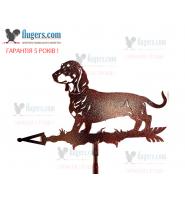 Флюгер на крышу с Таксой