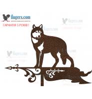 Флюгер на крышу с Волком