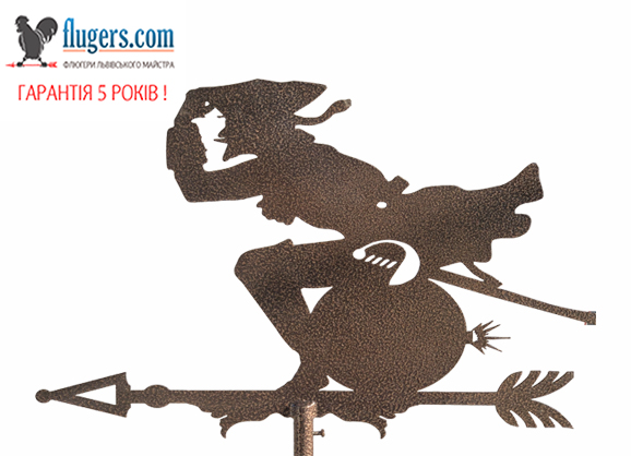 Флюгер на крышу с Бароном Мюнхгаузеном