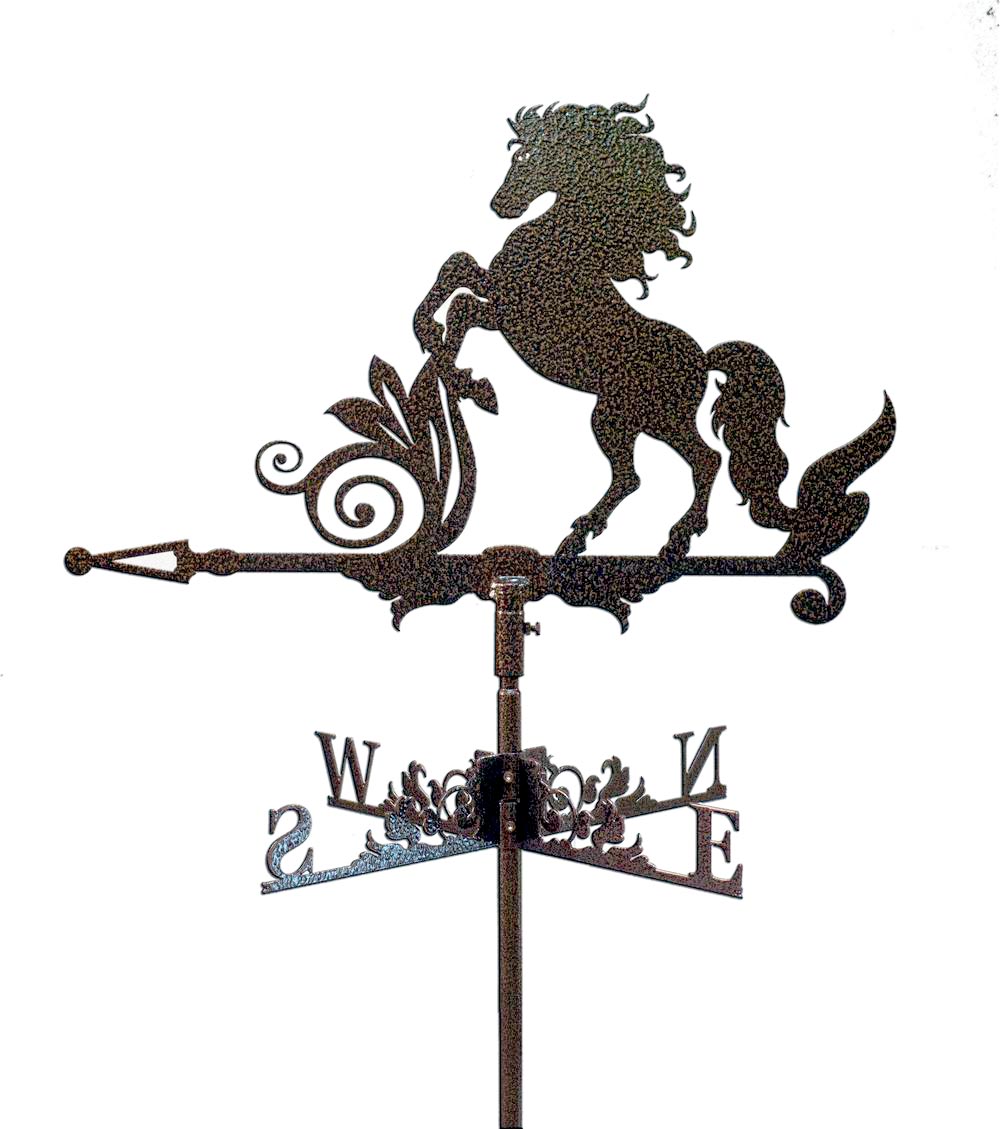 Флюгер на крышу с мустангом