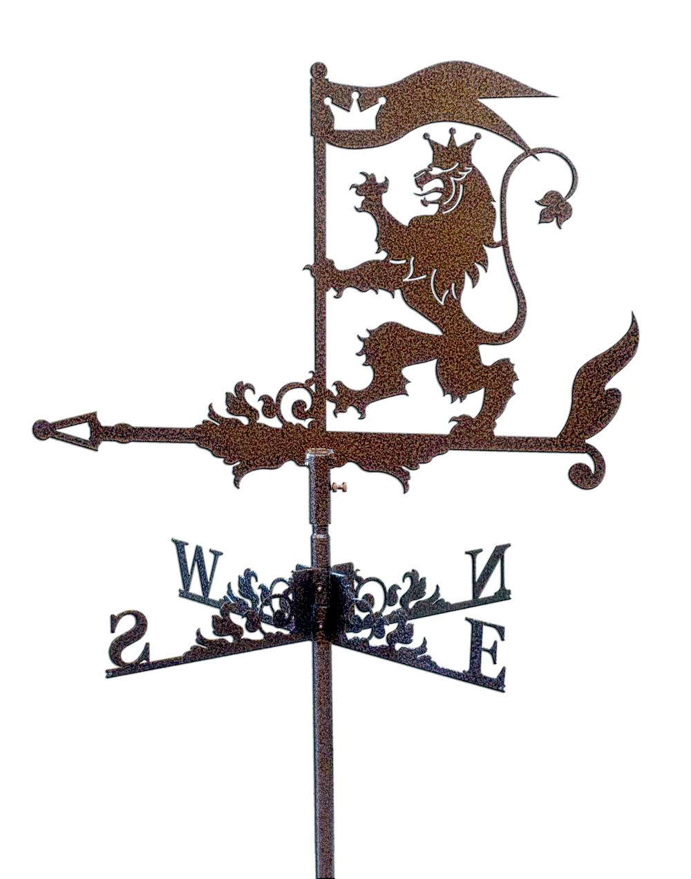 Флюгер на крышу лев с флагом