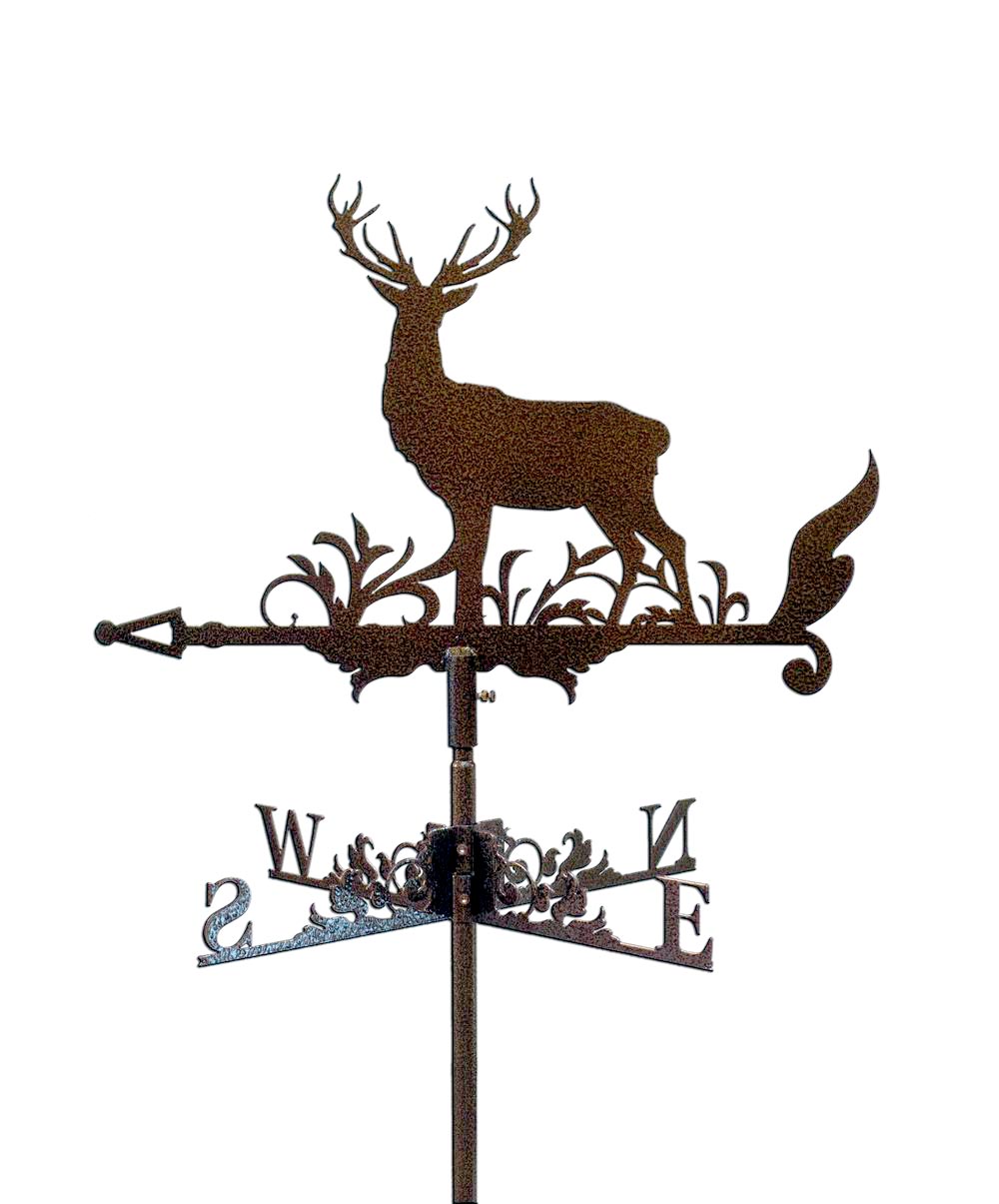 Флюгер на крышу с оленем