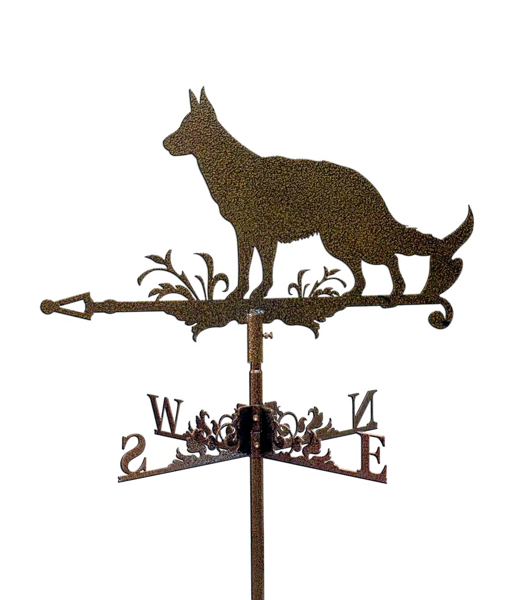 Флюгер на крышу с собакой