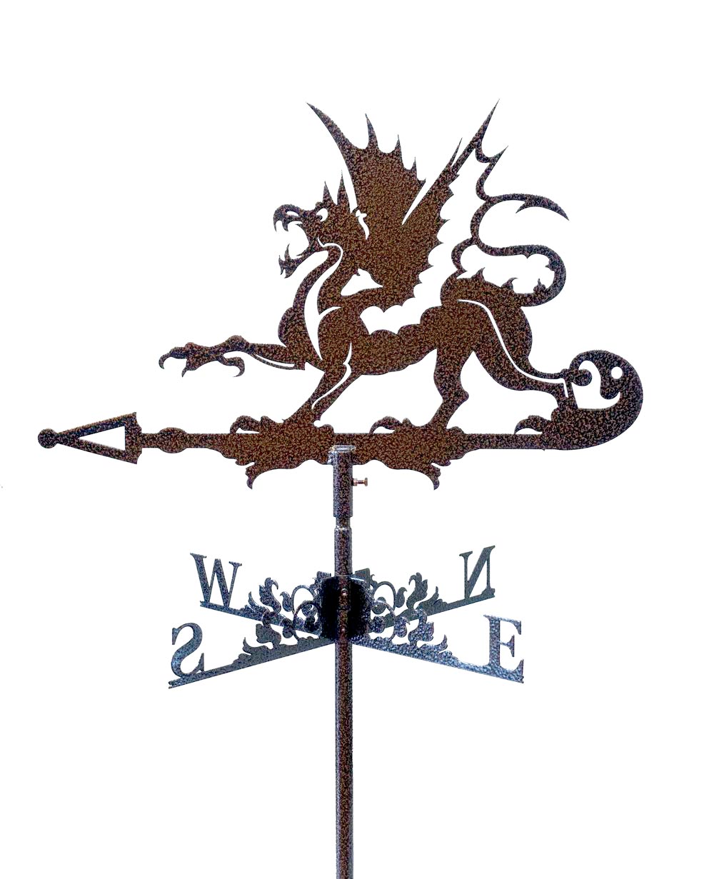 Флюгер на крышу с драконом
