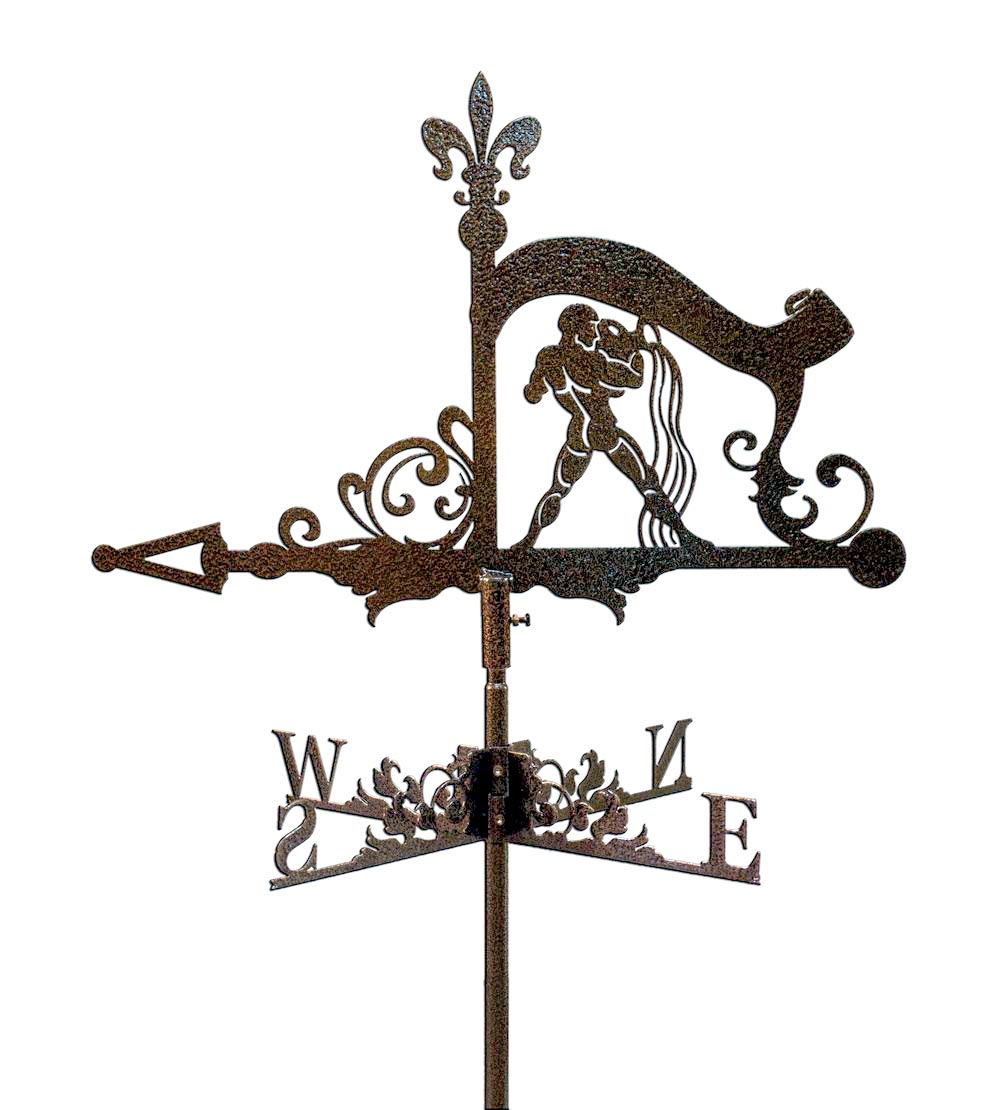 Флюгер на крышу Водолей