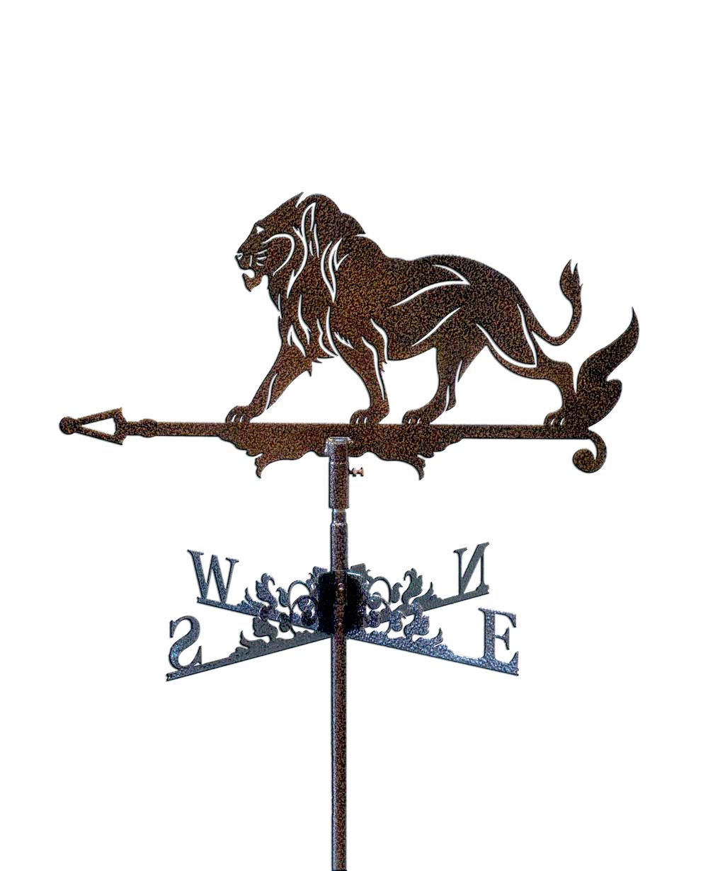 Флюгер на крышу лев