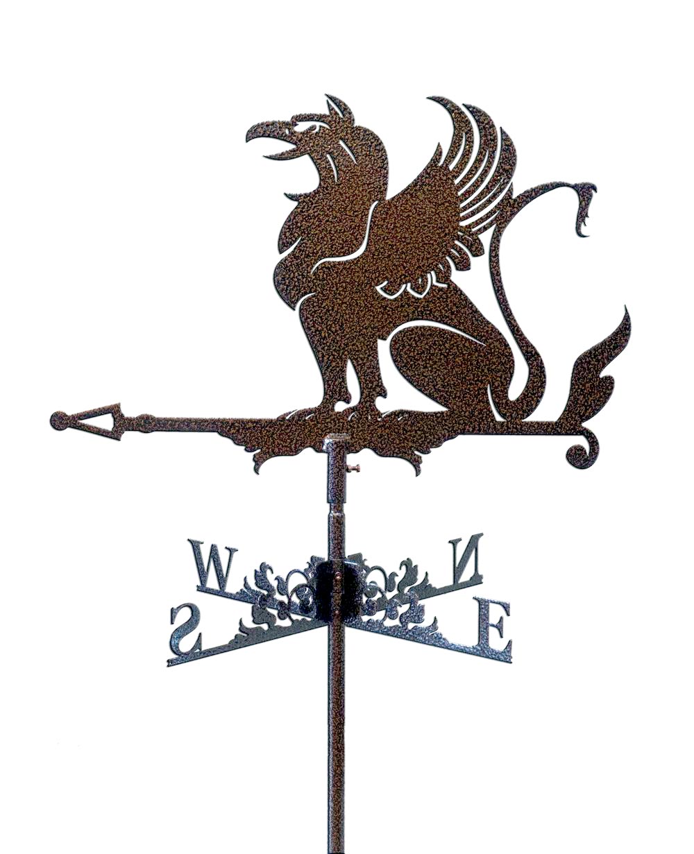 Флюгер на крышу с грифоном