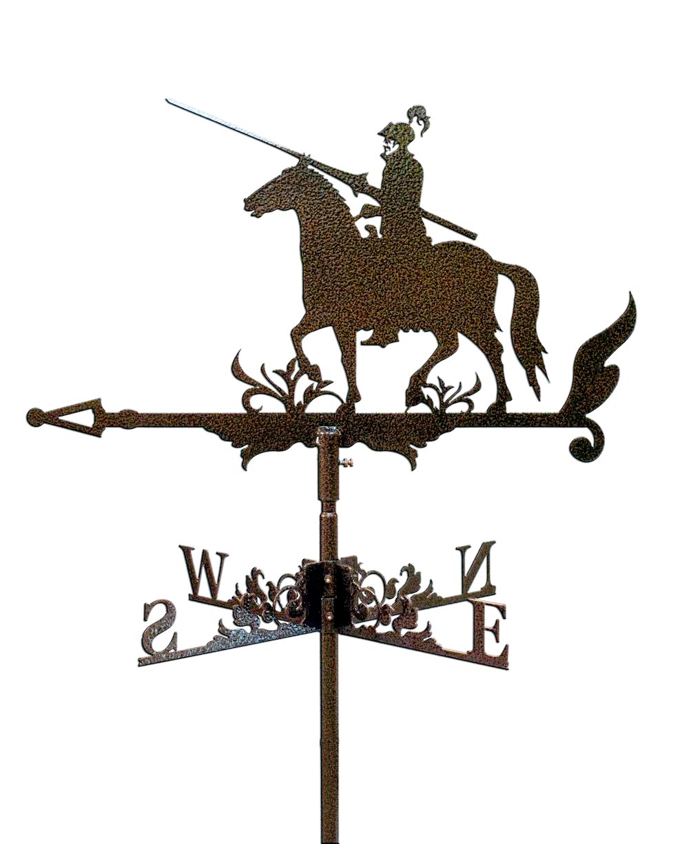Флюгер на крышу всадник