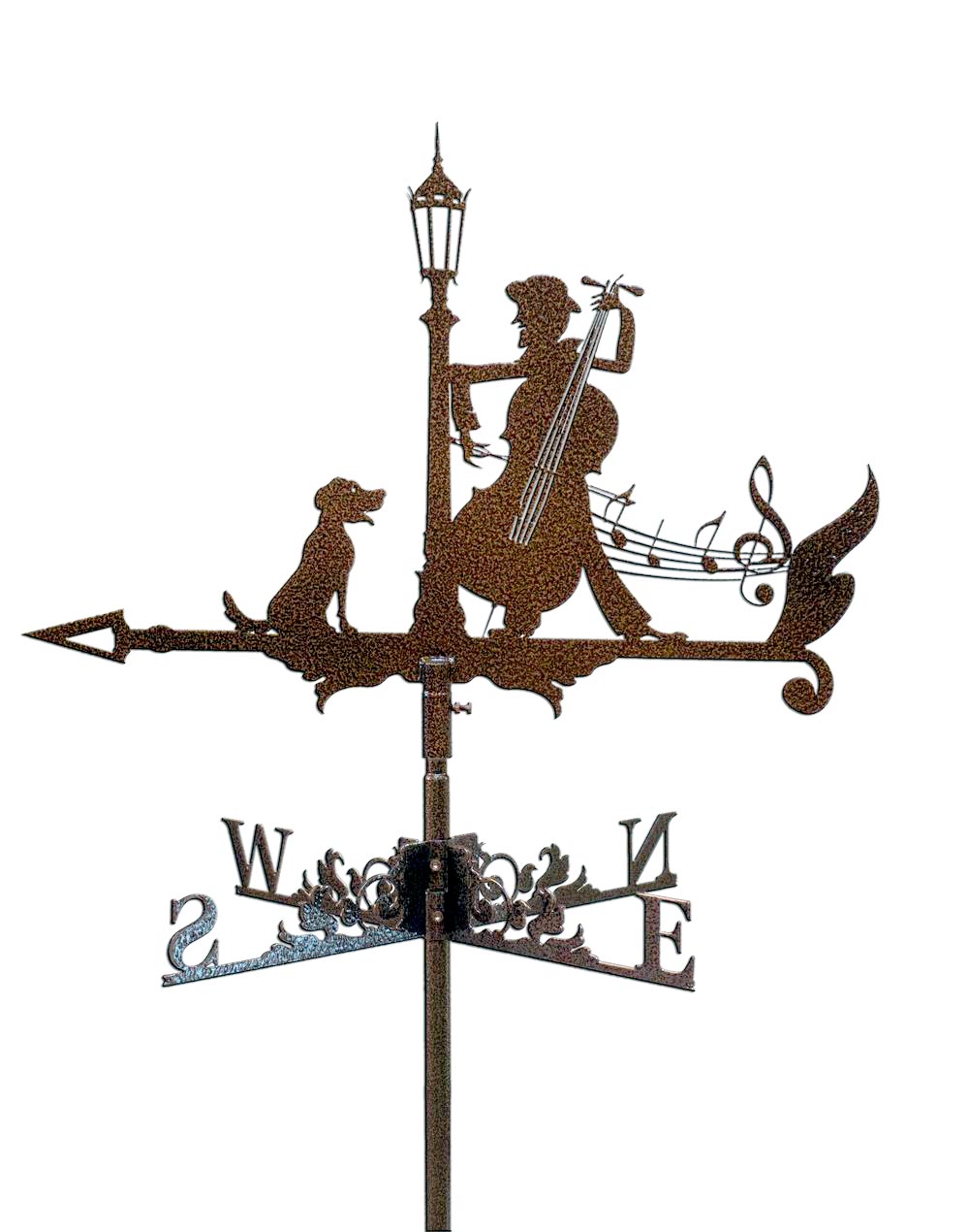 Флюгер на крышу с музыкантом 1