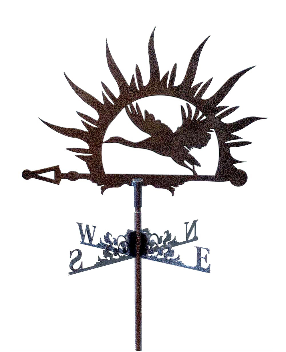 Флюгер на крышу аист