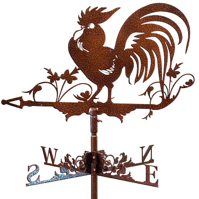 Флюгер на крышу с петухом